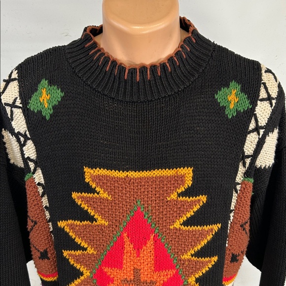 Vintage women's southwest theme sweater.  XL - Picture 2 of 11